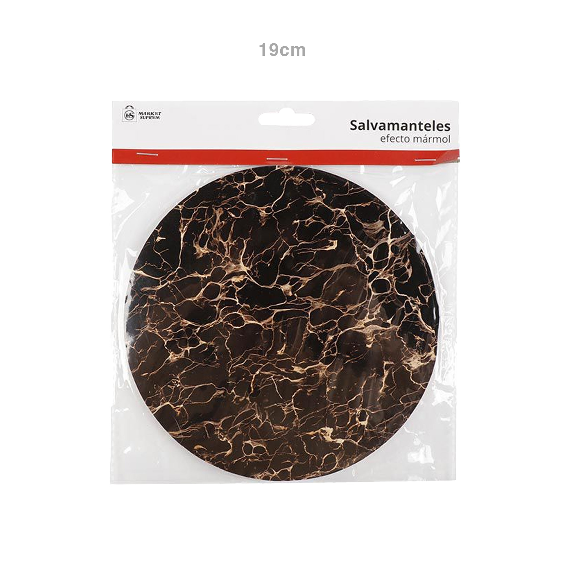 Base Mesa para Quentes Efeito Mármore Redondo 19cm