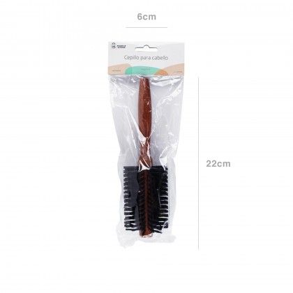Escova Cabelo Madeira 22X6cm