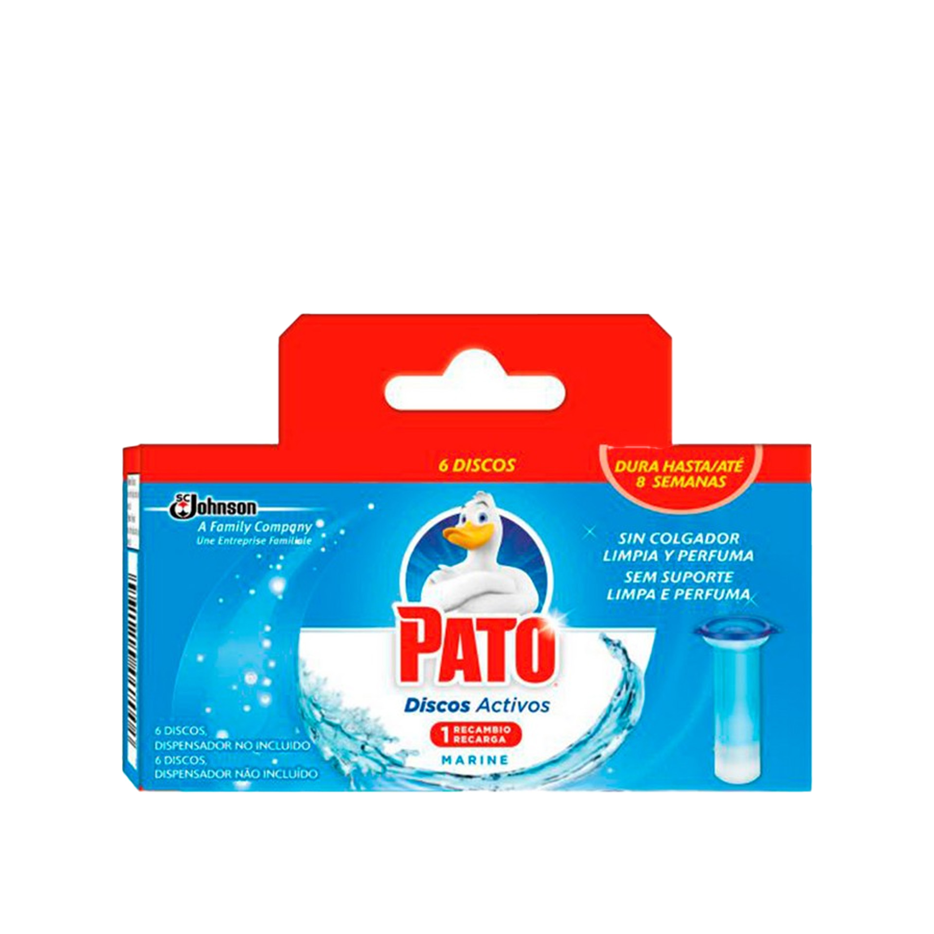 Bloco Sanitário Pato Discos Activos Recarga Marinho 36ml