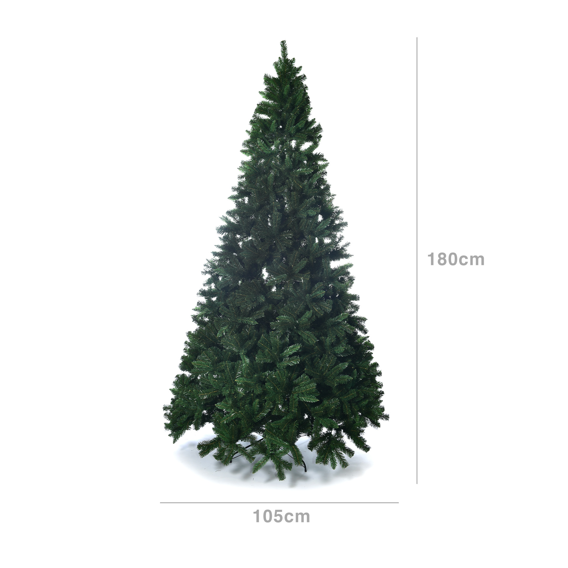 Árvore Natal Redonda Verde 105X180cm