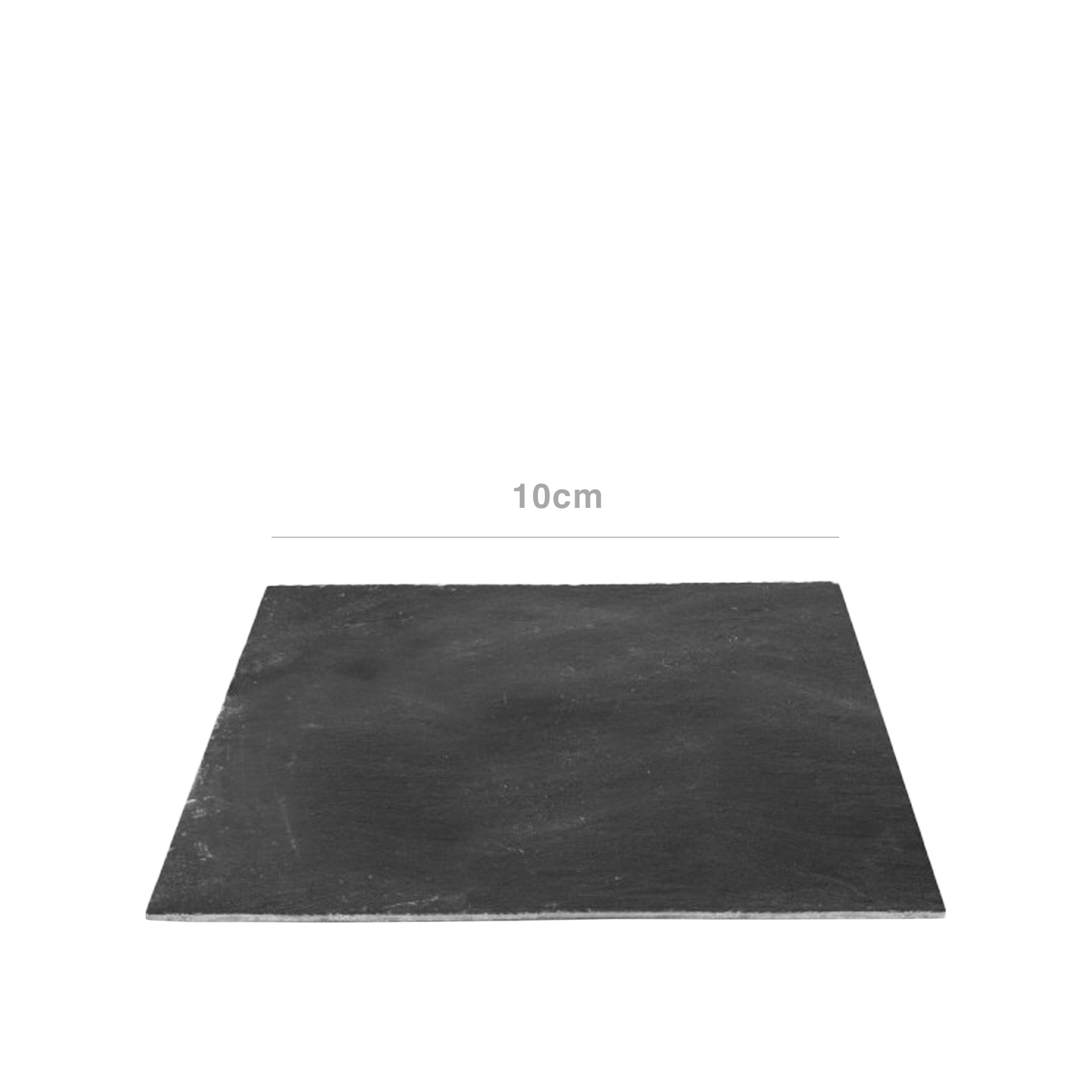 Bandeja Ardósia Quadrada Preto 10X0.5cm
