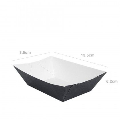 Barqueta Cartão Preto 13.5X85X6.2cm Pack 150 Barqueta Cartão Preto 13.5X85X6.2cm Pack 150