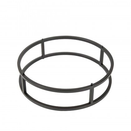 Suporte Buffet Ferro Redondo Preto 31.9X8cm
