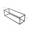 Suporte Buffet Ferro Retangular Preto 53X16.2X16cm
