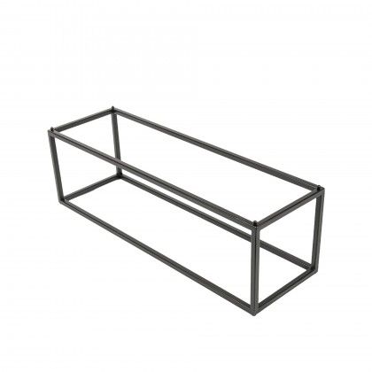 Suporte Buffet Ferro Retangular Preto 53X16.2X16cm