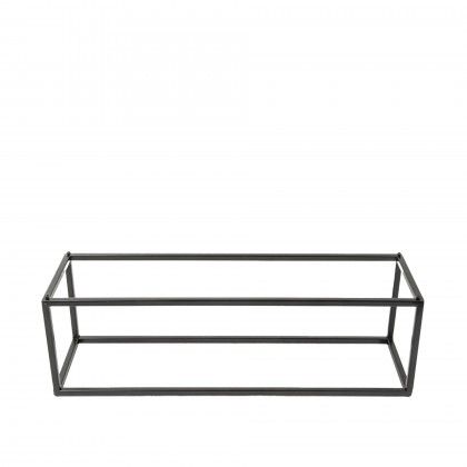 Suporte Buffet Ferro Retangular Preto 53X16.2X16cm