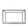 Suporte Buffet Ferro Retangular Preto 53X32.5X16cm