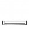 Suporte Buffet Ferro Retangular Preto 53X16.2X8cm