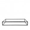 Suporte Buffet Ferro Retangular Preto 53X32.5X8cm