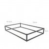 Suporte Buffet Ferro Retangular Preto 53X32.5X8cm