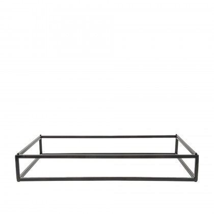 Suporte Buffet Ferro Retangular Preto 53X32.5X8cm