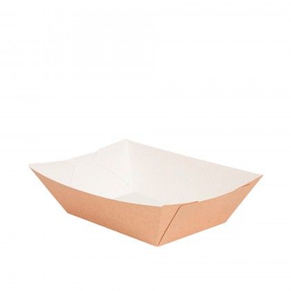 Barqueta Cartão Kraft 13.5X8.5X6.2cm Pack 100 Barqueta Cartão Kraft 13.5X8.5X6.2cm Pack 100