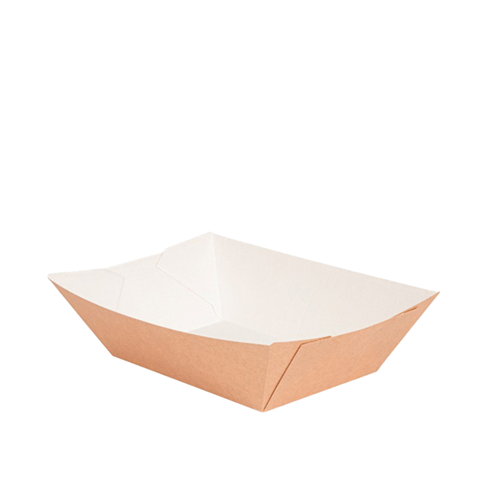 Barqueta Cartão Kraft 13.5X8.5X6.2cm Pack 100