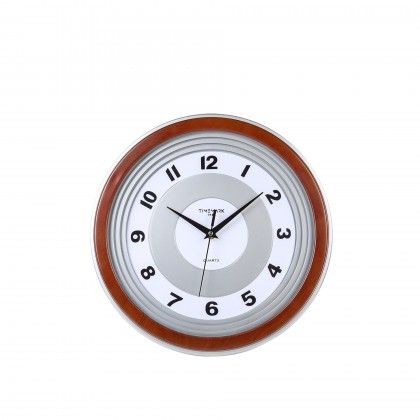 Relgio Parede Timemark Redondo Castanho 30cm