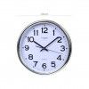 Relgio Parede Timemark Redondo Prateado 34cm