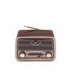 Rádio / Coluna Vintage Kooltech Indie Castanho 19X15X10cm Rádio / Coluna Vintage Kooltech Indie Castanho 19X15X10cm