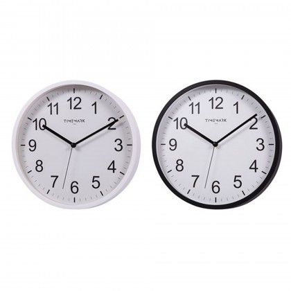 Relgio Parede Timemark Redondo Sortido Branco / Preto 30cm