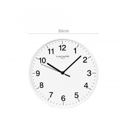 Rel�gio Parede Timemark Redondo Sortido Branco / Preto 30cm