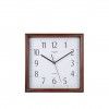 Relgio Parede Timemark Quadrado Castanho 30X30cm