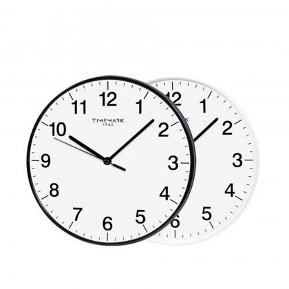 Rel�gio Parede Timemark Redondo Sortido Branco / Preto 30cm