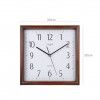 Relgio Parede Timemark Quadrado Castanho 30X30cm