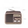 Rádio / Coluna Vintage Kooltech Pop Castanho 19X15X10cm Rádio / Coluna Vintage Kooltech Pop Castanho 19X15X10cm