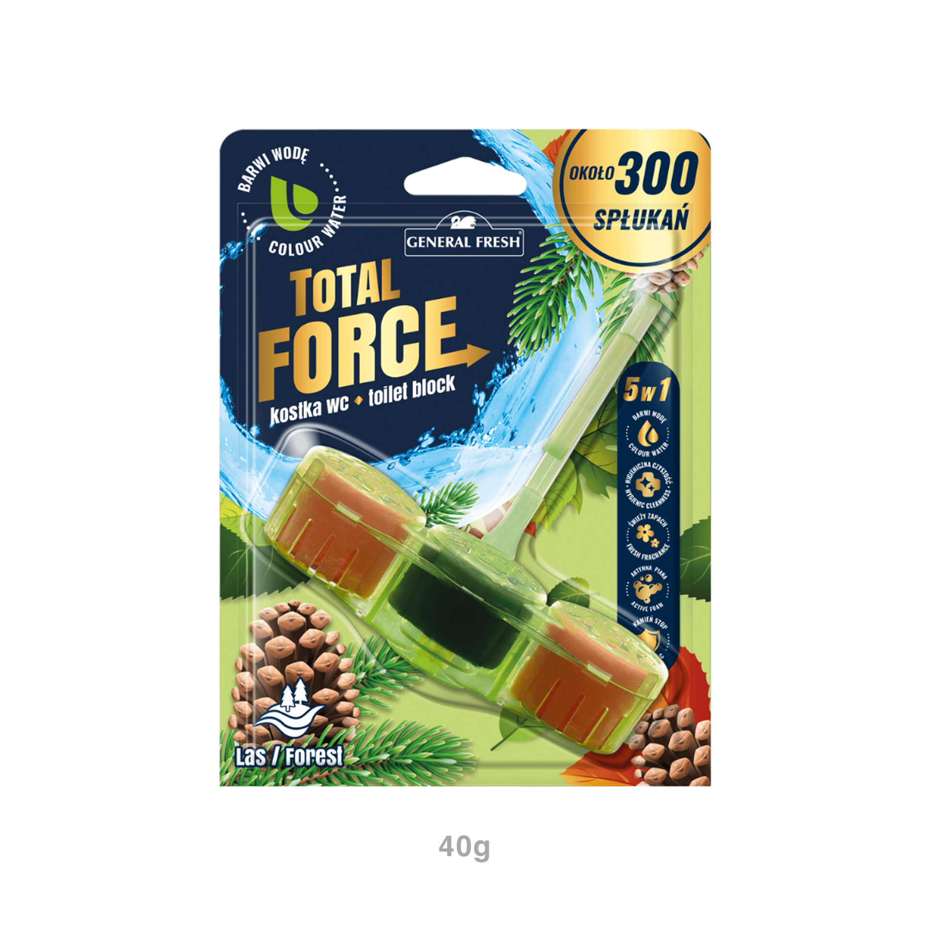 Bloco Sanitário Total Force Dynamic Forest 40gr