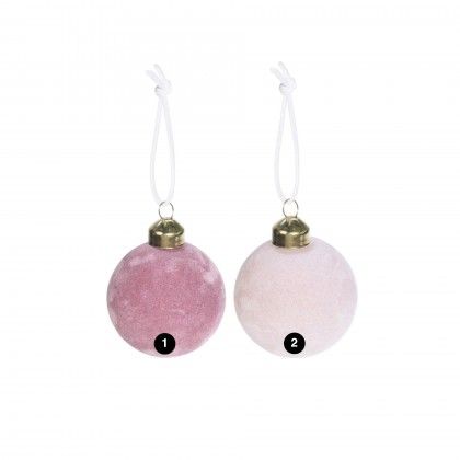 Bola Natal Veludo 6.5CM