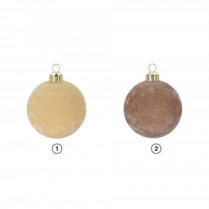 Bola Natal Veludo 8CM