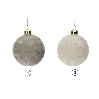 Bola Natal Veludo 10CM