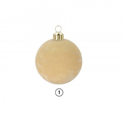 Bola Natal Veludo 10CM