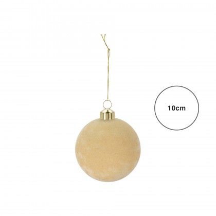 Bola Natal Veludo 10CM