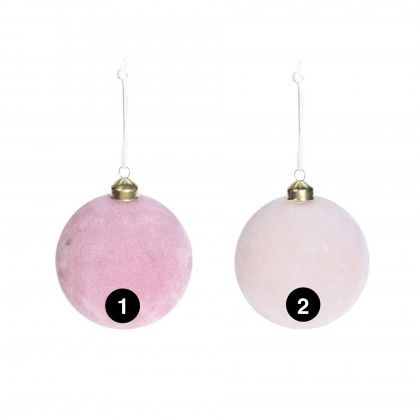 Bola Natal Veludo 10CM