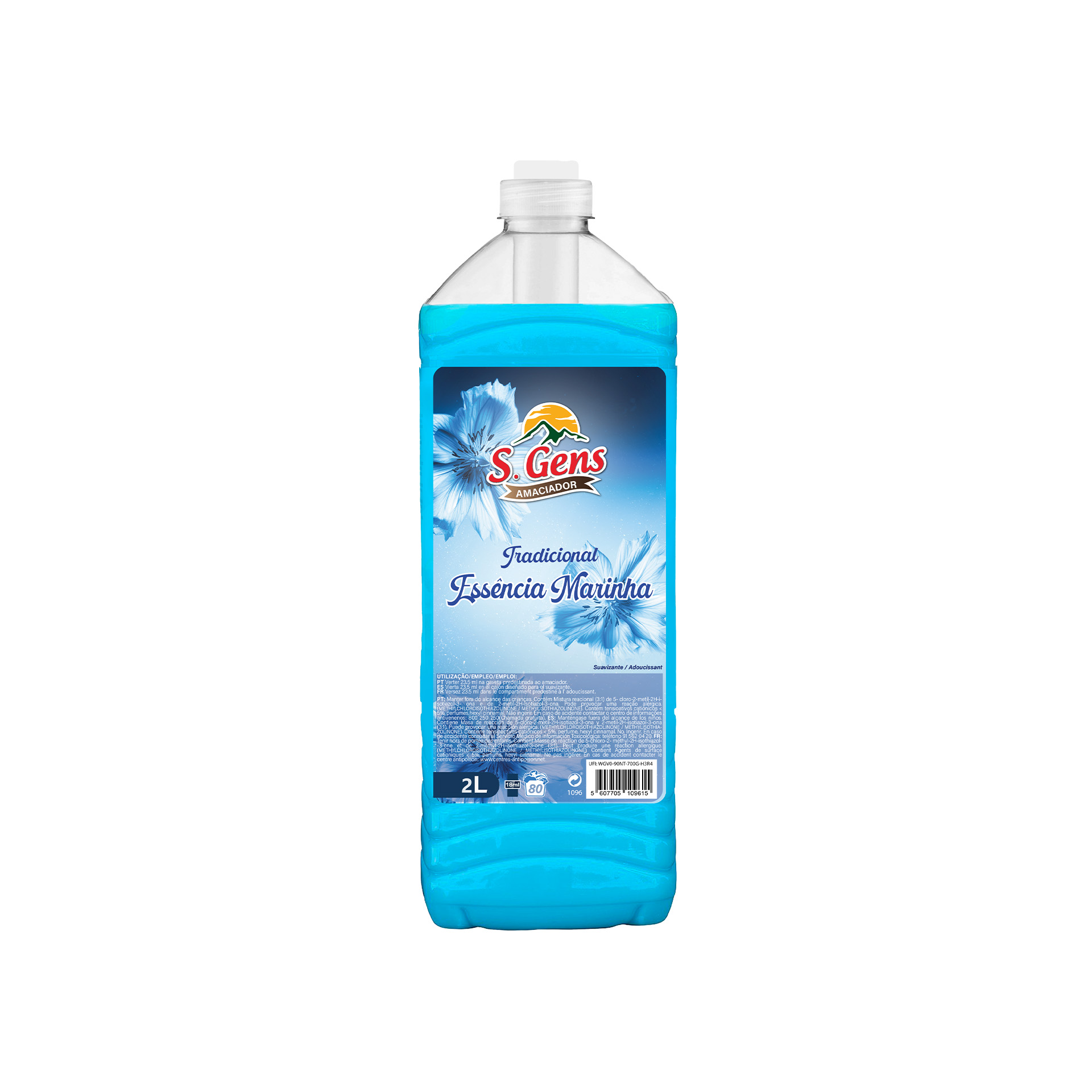 Amaciador Roupa S. Gens Marinha 80 Doses 2L