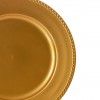 Prato Marcador Plstico Dourado 33cm