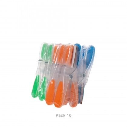 Mola Roupa Silicone Pack 10