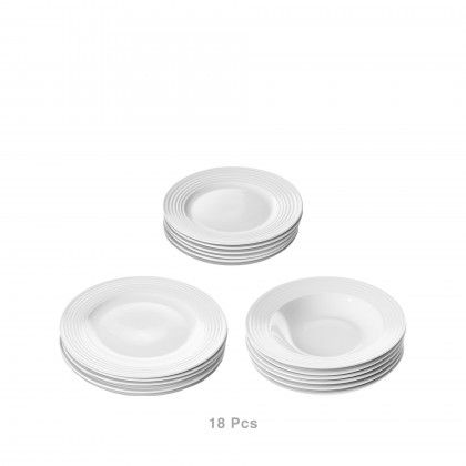 Servio Mesa Porcelana Branco 18 Peas