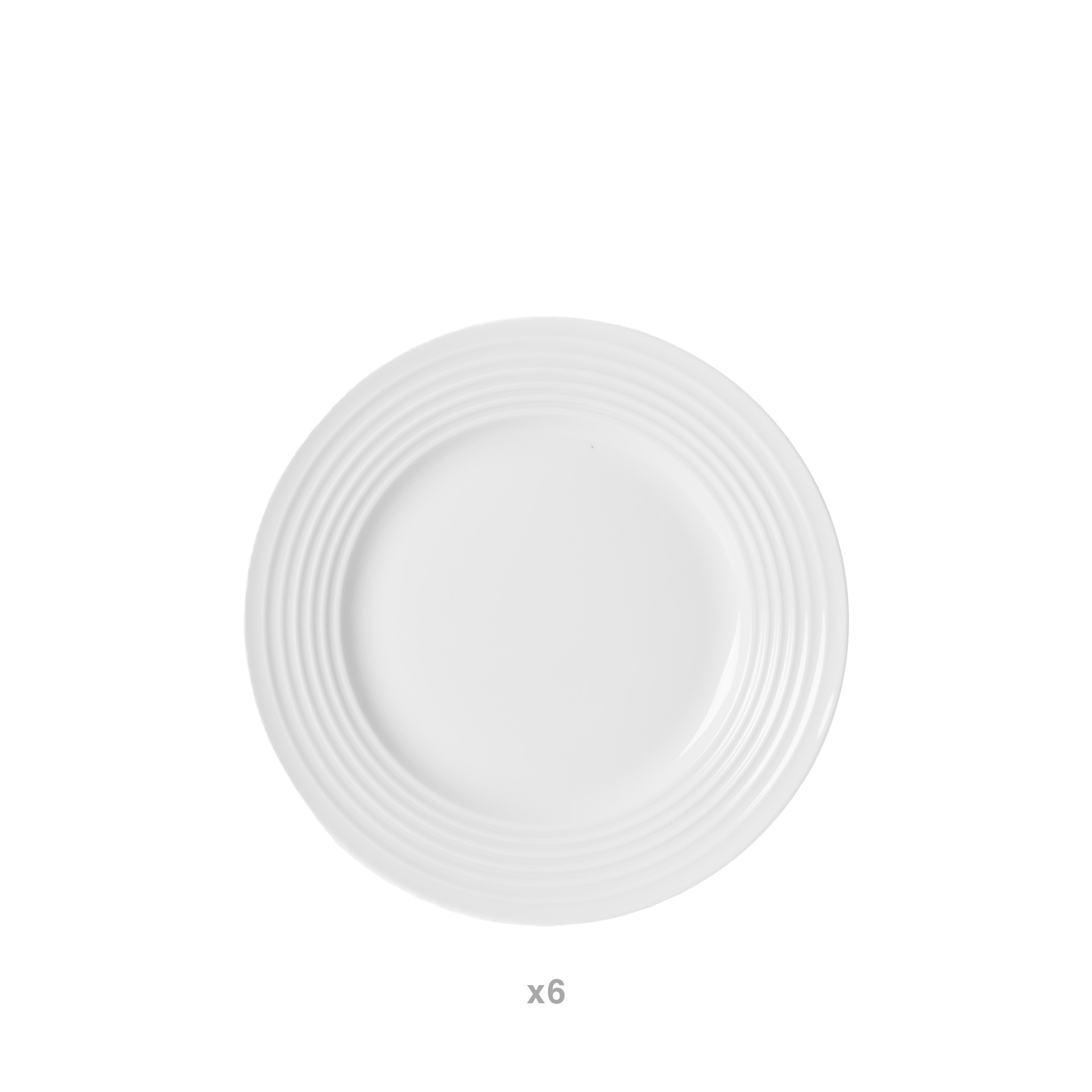Serviço Mesa Porcelana Branco 18 Peças
