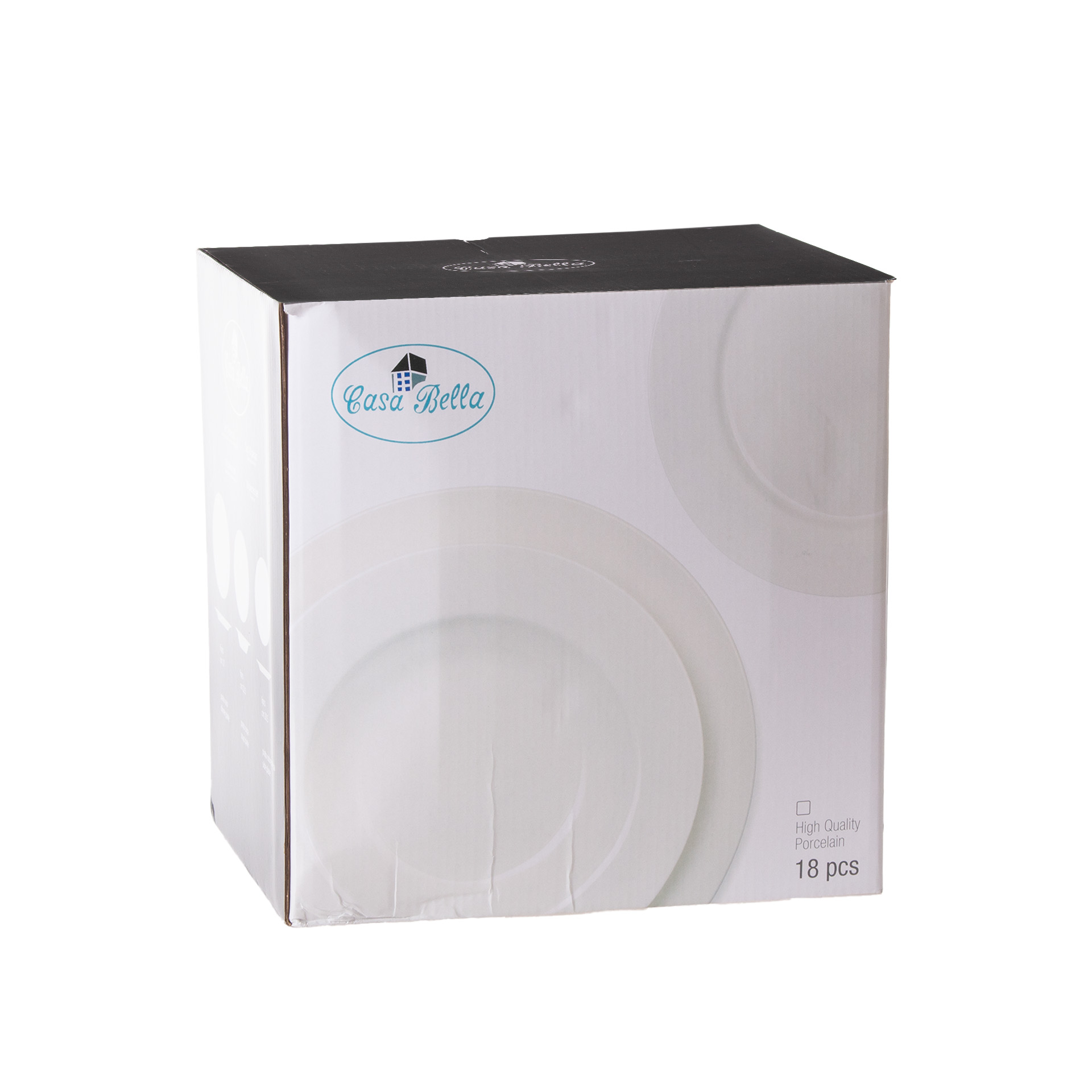 Serviço Mesa Porcelana Branco 18 Peças