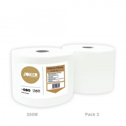 Rolo Papel Multiusos Industrial Gold XL Joker 350m Pack 2 Rolo Papel Multiusos Industrial Gold XL Joker 350m Pack 2