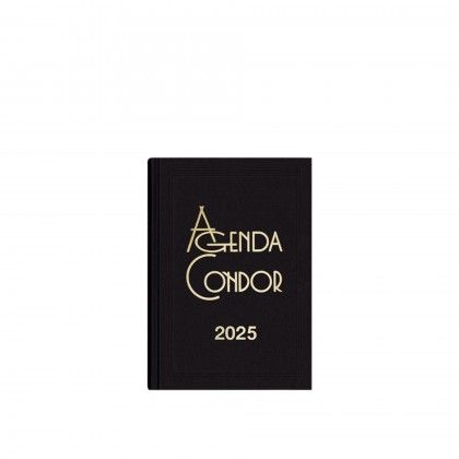 Agenda Diria 2025 Mini Condor Preto 10X16cm