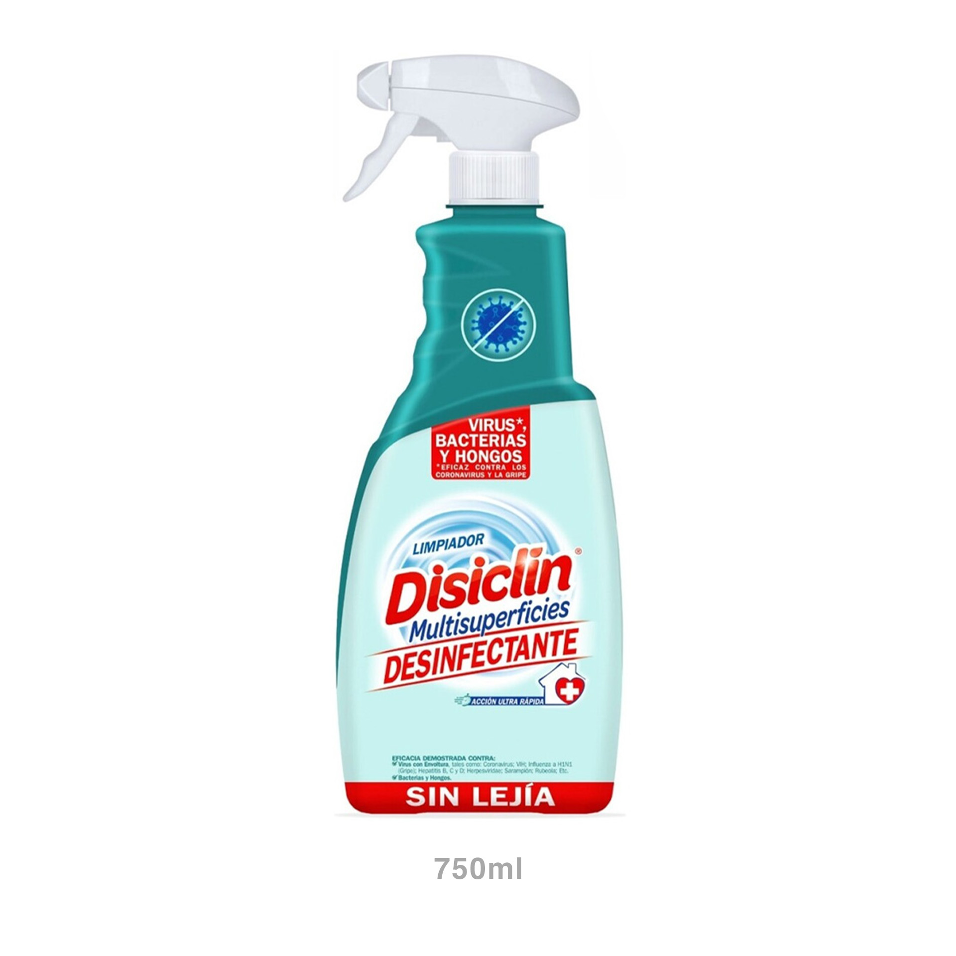 Desinfetante Multiusos Lixívia Disiclin 750ml