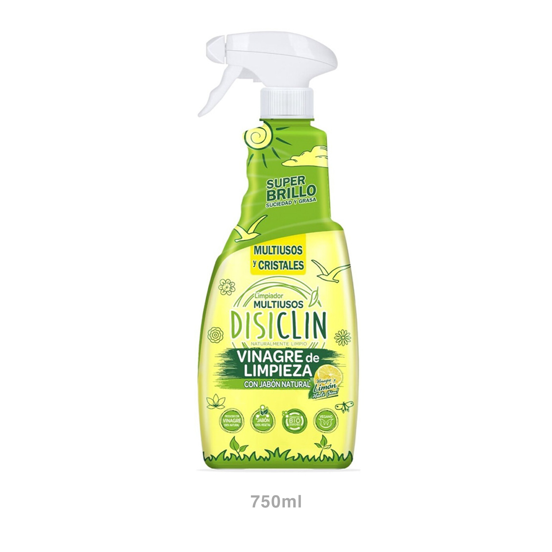 Vinagre Limpeza Limão Spray Disiclin 750ml
