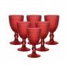 Copo com P My Glass Bicos Vermelho 330ml Pack 6