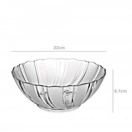 Saladeira Vidro Transparente 1765ml 22X8.7cm