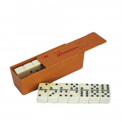 Jogo Domin� com 28 Pe�as Pequeno 4.8X2.4X0.9cm