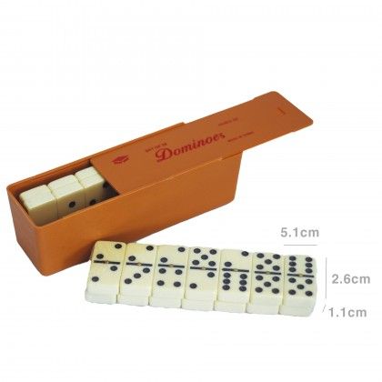 Jogo Domin� com 28 Pe�as Grande 5.1X2.6X1.1cm