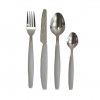 Talheres + Tabuleiro Cinzento 19.5X32.5X4.5cm Pack 25
