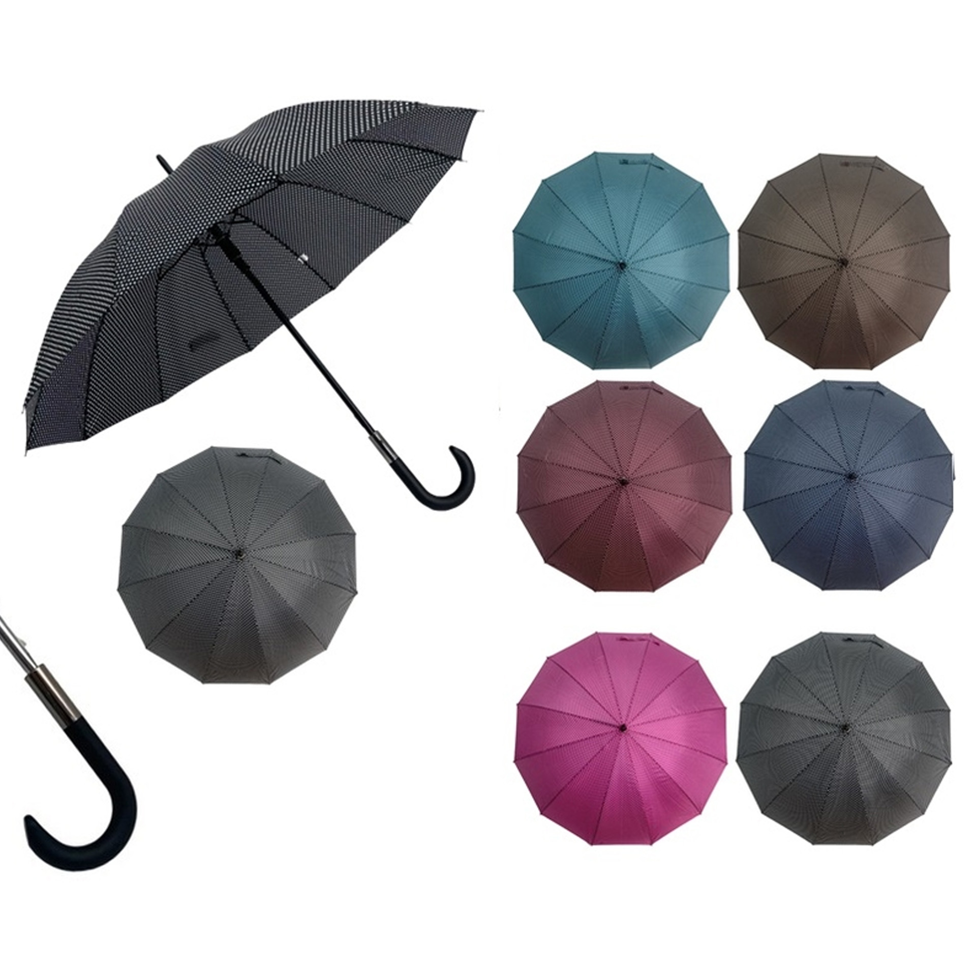 Guarda-Chuva Huron Pontos 12 Varetas 118cm