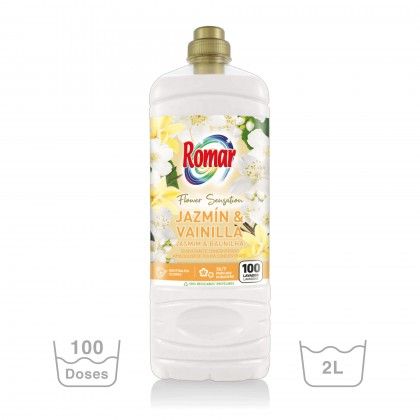 Amaciador Concentrado Romar 100 Lavagens Jasmim / Baunilha 2000ml